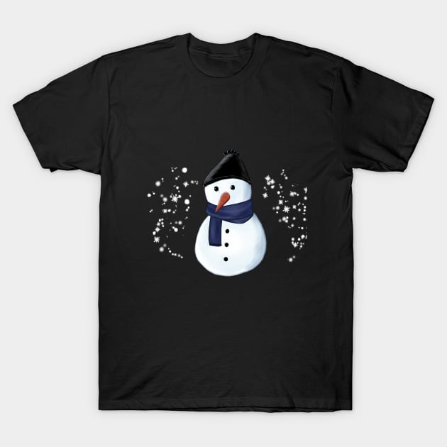 Cute Snowman T-Shirt by ErMa-Designs